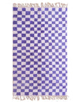 Berber geruit vloerkleed Beni Ourain 151 x 246 cm VERKOCHT