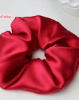 Luxe 100% zijden haarscrunchie - 6 cm breed